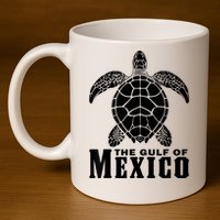 The Gulf Of Mexico Sea Turtle Beach 11oz C Handle Ceramic Mug