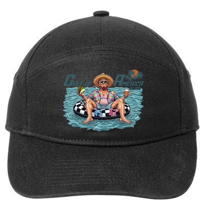 Trump  Gulf Of Us America Funny Kawaii Sunset  7-Panel Snapback Hat
