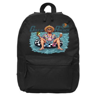 Trump  Gulf Of Us America Funny Kawaii Sunset  16 in Basic Backpack