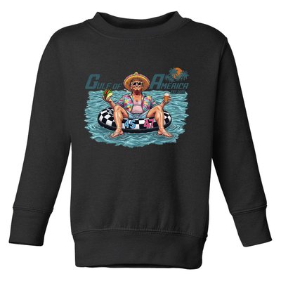 Trump  Gulf Of Us America Funny Kawaii Sunset  Toddler Sweatshirt