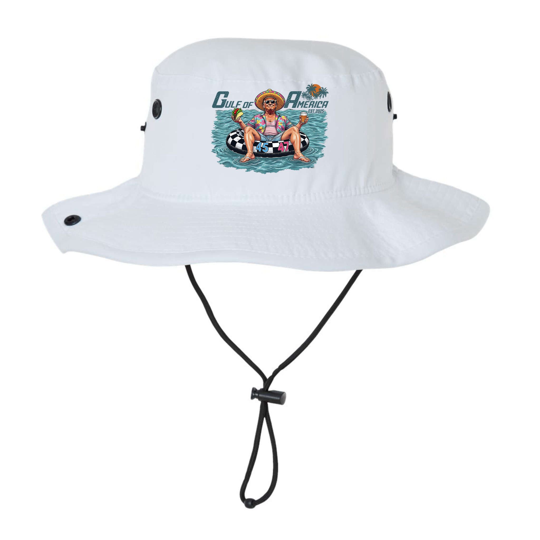 Trump  Gulf Of Us America Funny Kawaii Sunset  Bucket Hat