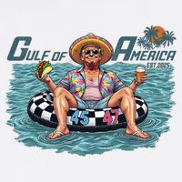 Trump  Gulf Of Us America Funny Kawaii Sunset  Bucket Hat