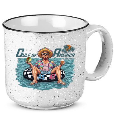 Trump  Gulf Of Us America Funny Kawaii Sunset  15oz Campfire Ceramic Mug