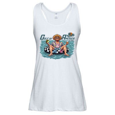 Trump  Gulf Of Us America Funny Kawaii Sunset  Ladies Essential Flowy Tank