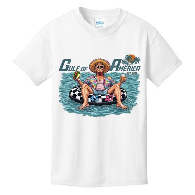 Trump  Gulf Of Us America Funny Kawaii Sunset  Kids T-Shirt