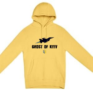 The Ghost Of Kyiv Fighter Pilot Military Stand With Ukraine Premium Pullover Hoodie