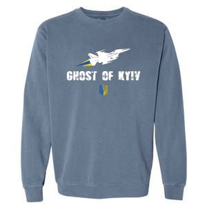 The Ghost Of Kyiv Fighter Pilot Military Stand With Ukraine Garment-Dyed Sweatshirt