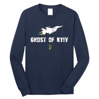 The Ghost Of Kyiv Fighter Pilot Military Stand With Ukraine Long Sleeve Shirt