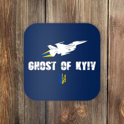 The Ghost Of Kyiv Fighter Pilot Military Stand With Ukraine Coaster