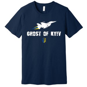 The Ghost Of Kyiv Fighter Pilot Military Stand With Ukraine Premium T-Shirt