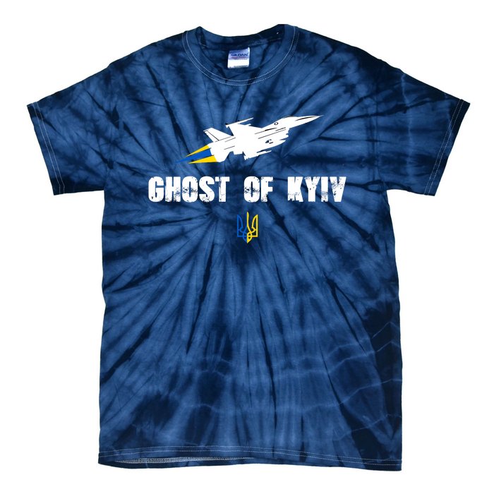 The Ghost Of Kyiv Fighter Pilot Military Stand With Ukraine Tie-Dye T-Shirt