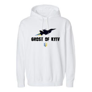 The Ghost Of Kyiv Fighter Pilot Military Stand With Ukraine Garment-Dyed Fleece Hoodie