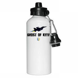 The Ghost Of Kyiv Fighter Pilot Military Stand With Ukraine Aluminum Water Bottle