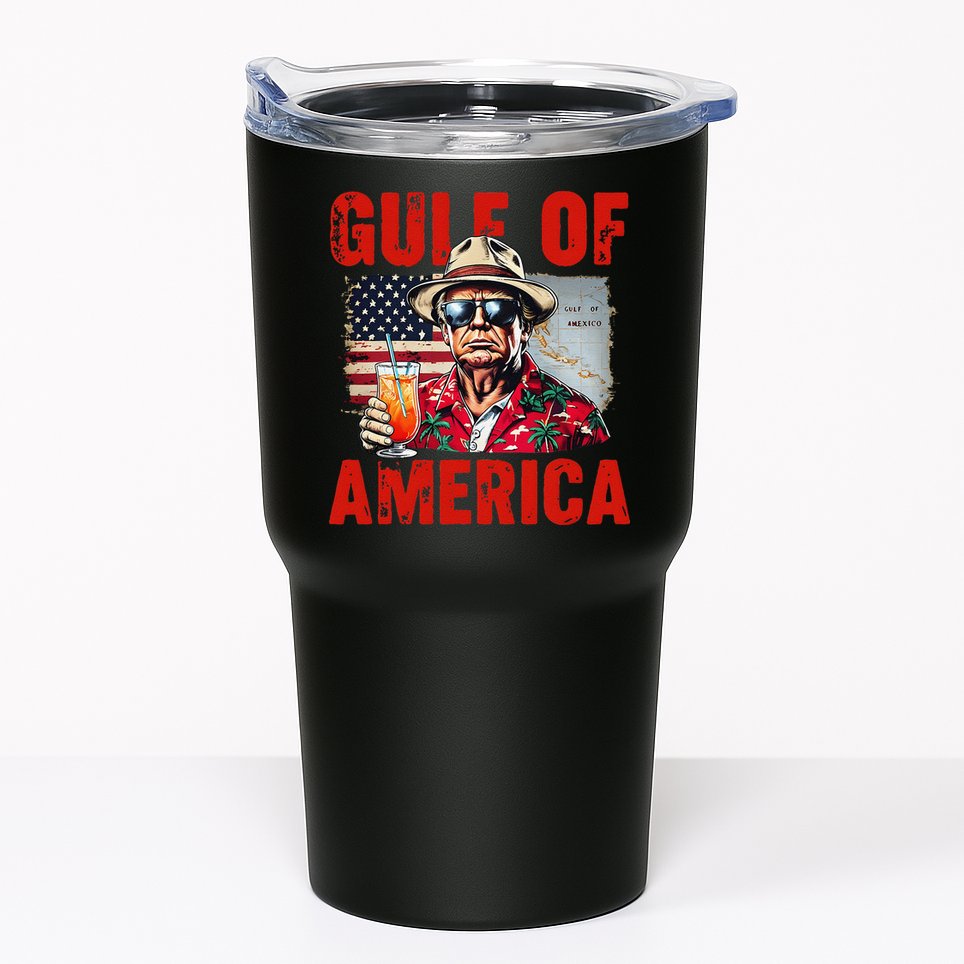 Trump Gulf Of Usa America Funny Gulf Of Mexico Usa Flag Map Tumbler