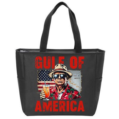 Trump Gulf Of Usa America Funny Gulf Of Mexico Usa Flag Map Zip Tote Bag