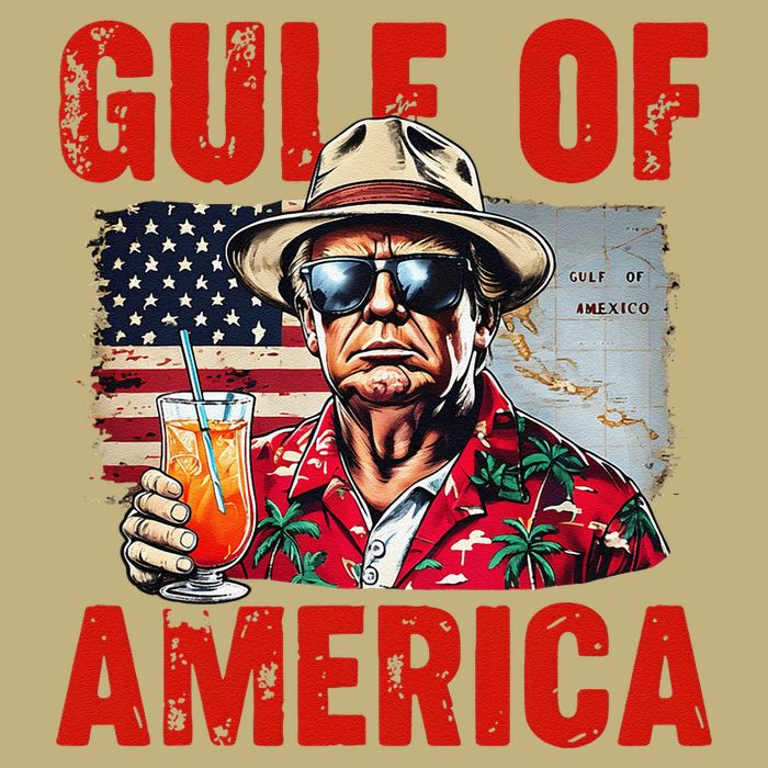 Trump Gulf Of Usa America Funny Gulf Of Mexico Usa Flag Map Cooling Performance Crew T-Shirt