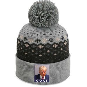 Trump Greatest Of All Time Mugshot The Baniff Cuffed Pom Beanie