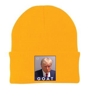 Trump Greatest Of All Time Mugshot Knit Cap Winter Beanie