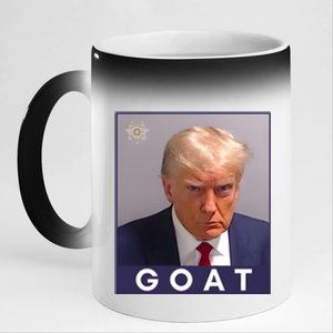 Trump Greatest Of All Time Mugshot 11oz Black Color Changing Mug