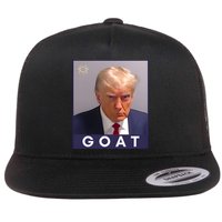 Trump Greatest Of All Time Mugshot Flat Bill Trucker Hat