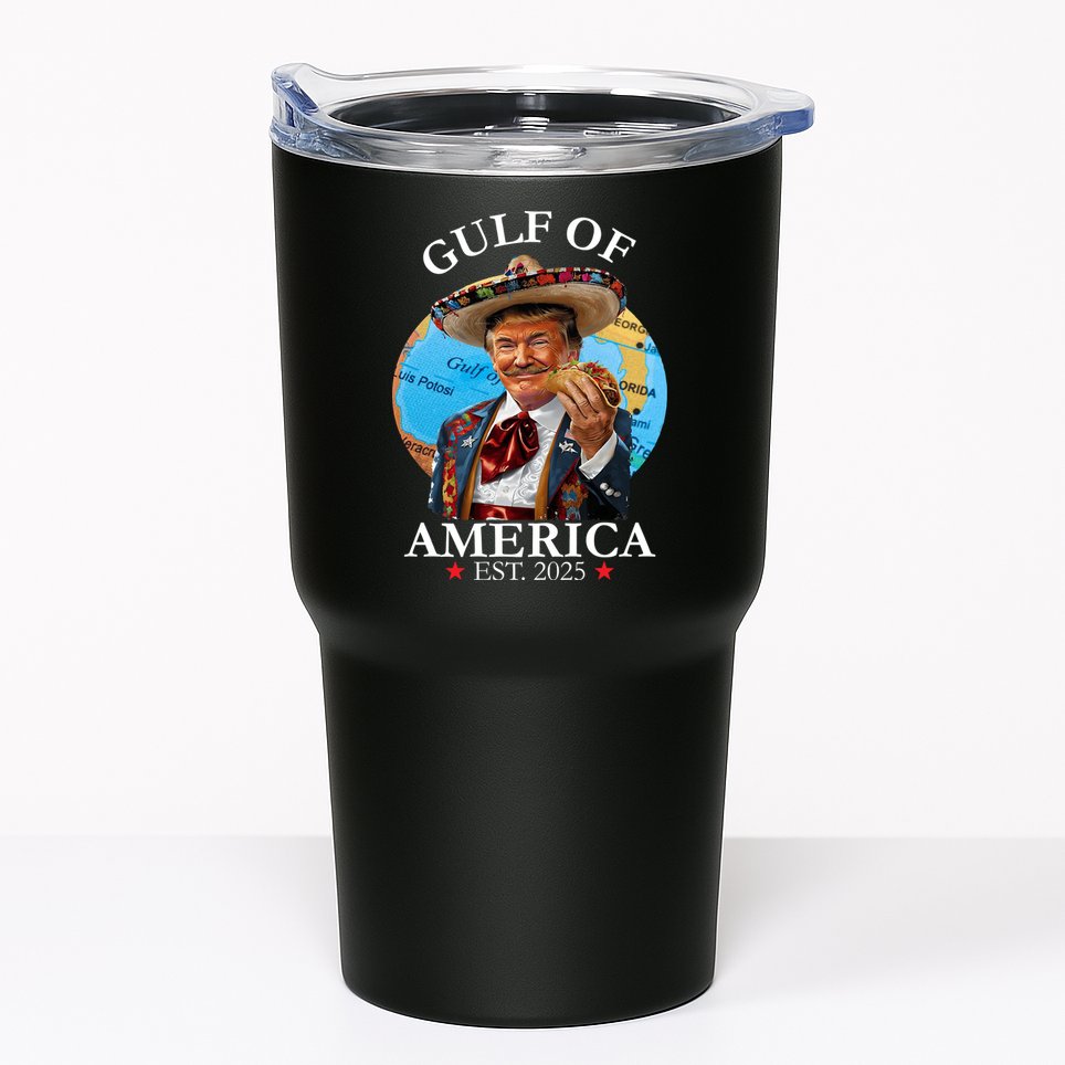 Trump Gulf Of Us America 2025 Merchandise Tumbler