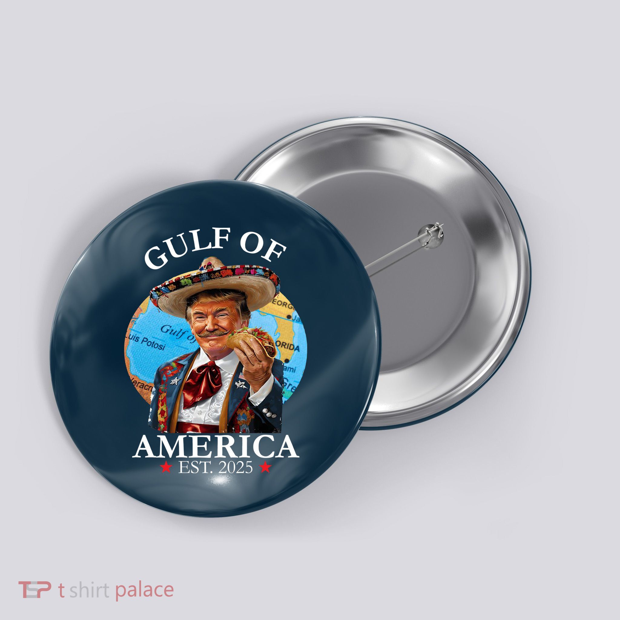 Trump Gulf Of Us America 2025 Merchandise Button
