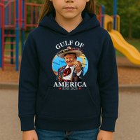 Trump Gulf Of Us America 2025 Merchandise Kids Hoodie