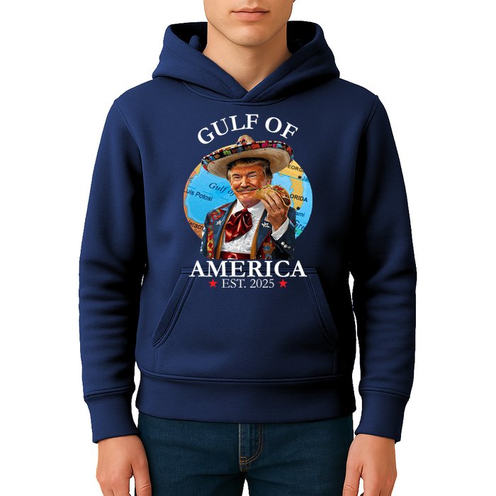 Trump Gulf Of Us America 2025 Merchandise Kids Hoodie