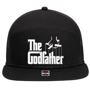 The Godfather Original White Title 7 Panel Mesh Trucker Snapback Hat