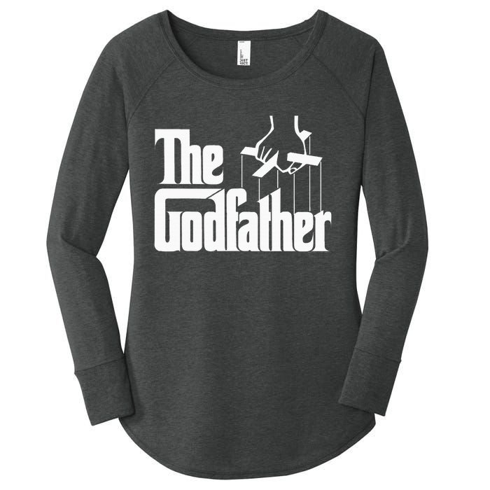 The Godfather Original White Title Women's Perfect Tri Tunic Long Sleeve Shirt