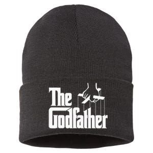 The Godfather Original White Title Sustainable Knit Beanie