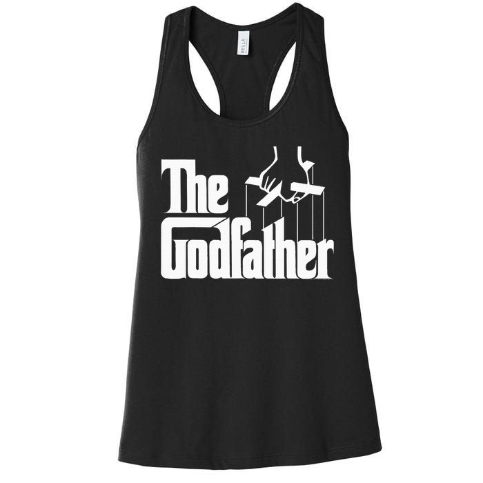 The Godfather Original White Title Women's Racerback Tank