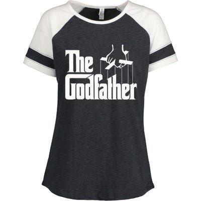 The Godfather Original White Title Enza Ladies Jersey Colorblock Tee