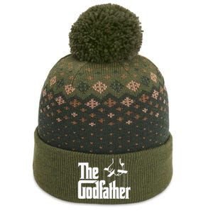 The Godfather Original White Title The Baniff Cuffed Pom Beanie