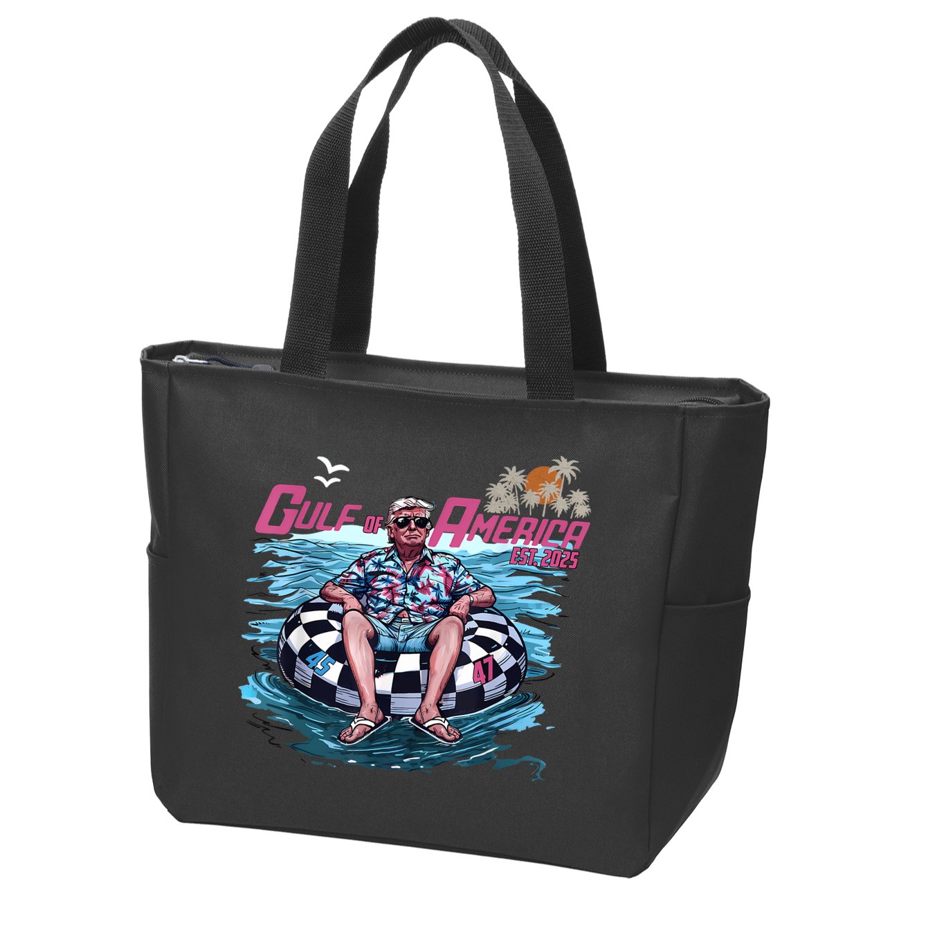 Trump Gulf Of Us America Est 2025 Zip Tote Bag