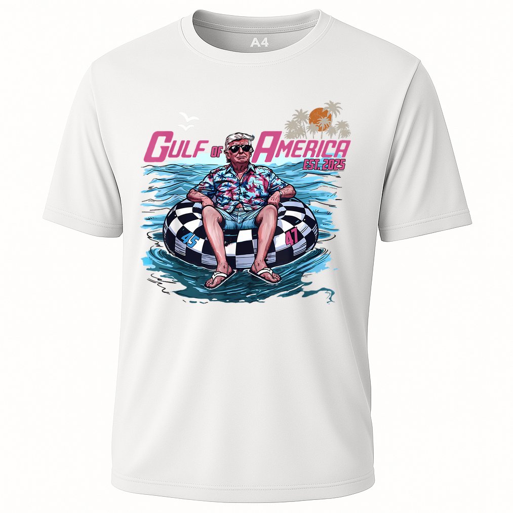Trump Gulf Of Us America Est 2025 Cooling Performance Crew T-Shirt