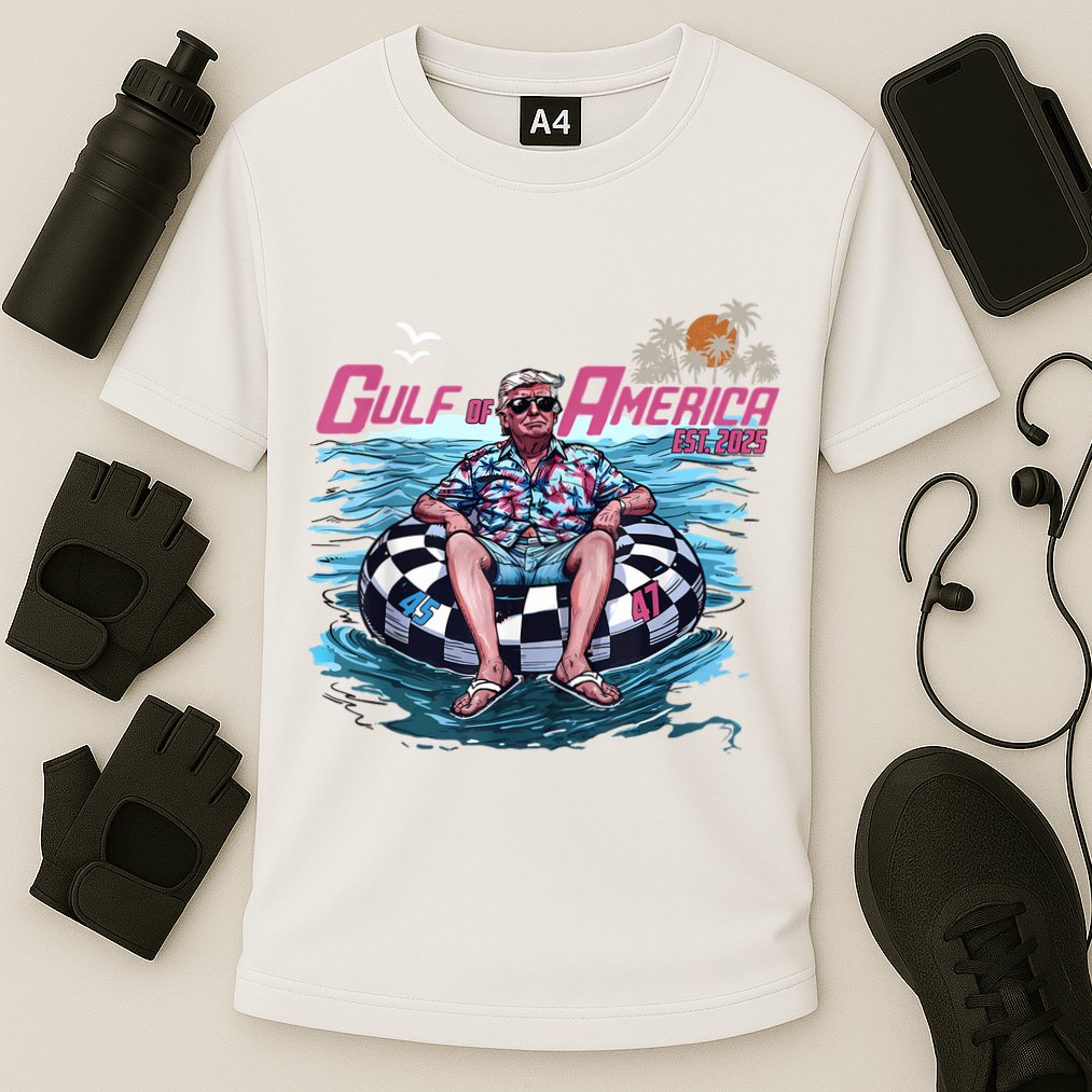 Trump Gulf Of Us America Est 2025 Cooling Performance Crew T-Shirt