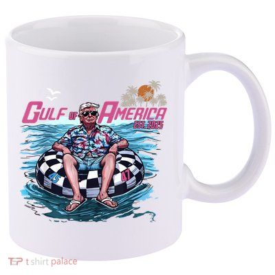 Trump Gulf Of Us America Est 2025 11oz C Handle Ceramic Mug