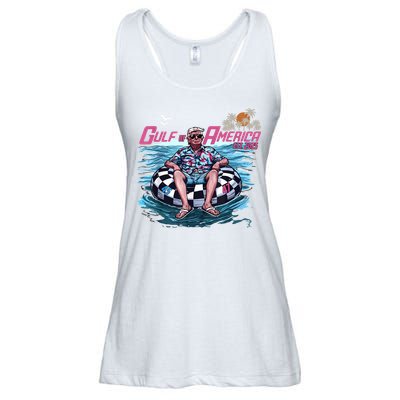 Trump Gulf Of Us America Est 2025 Ladies Essential Flowy Tank