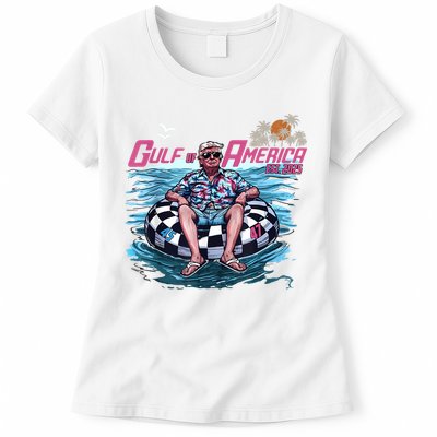 Trump Gulf Of Us America Est 2025 Womens T-Shirt