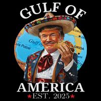 Trump Gulf Of Us America Est 2025 Flat Bill Trucker Hat