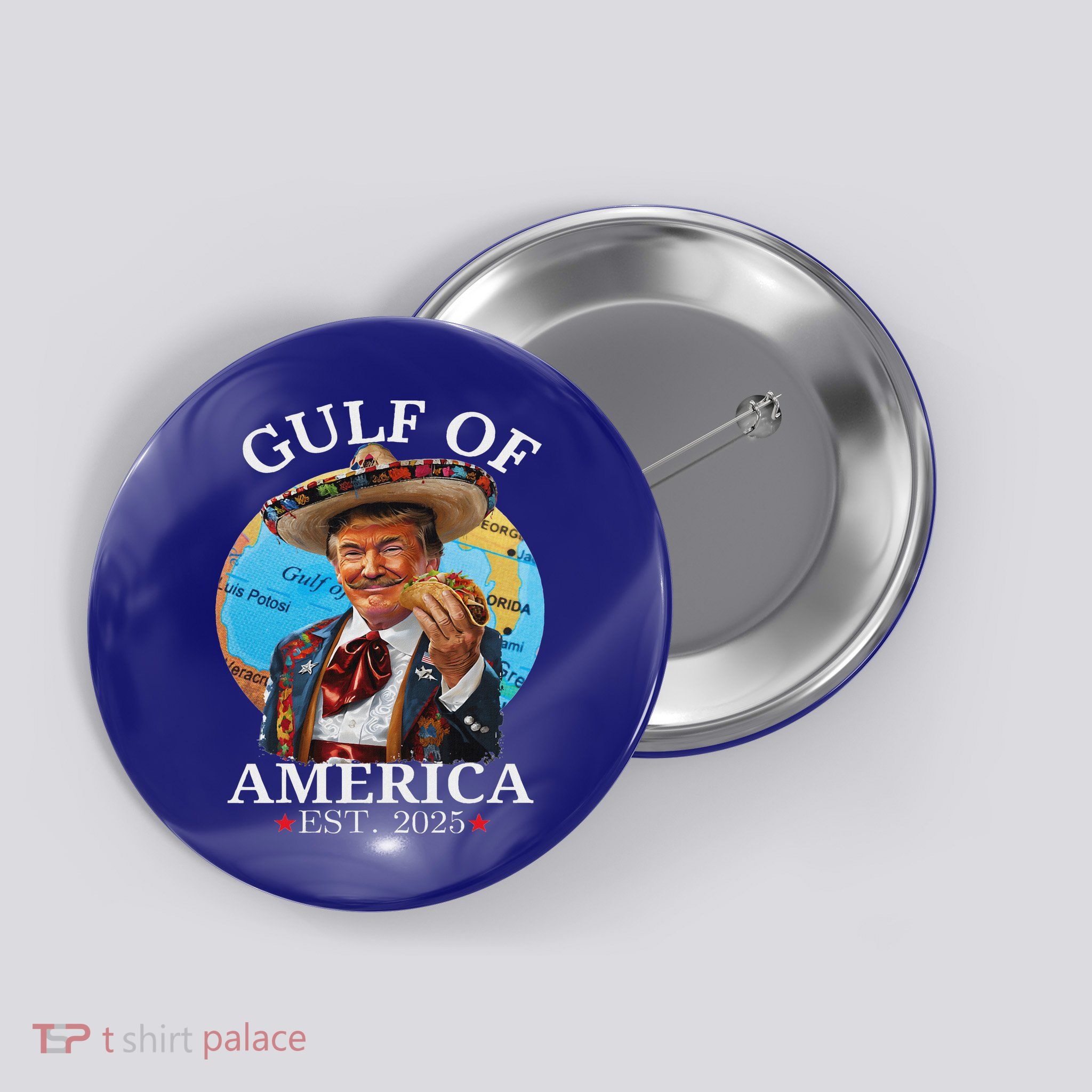 Trump Gulf Of Us America Est 2025 Button
