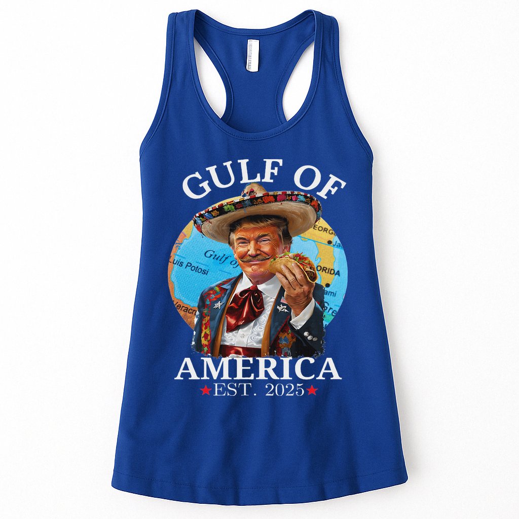 Trump Gulf Of Us America Est 2025 Womens Tank Top