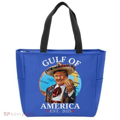 Trump Gulf Of Us America Est 2025 Zip Tote Bag