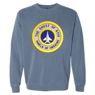 The Ghost Of Kyiv Shield Of Ukraine Garment-Dyed Sweatshirt