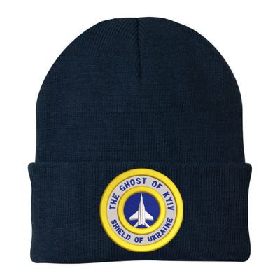 The Ghost Of Kyiv Shield Of Ukraine Knit Cap Winter Beanie