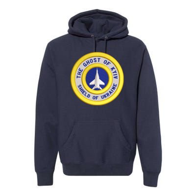 The Ghost Of Kyiv Shield Of Ukraine Premium Hoodie