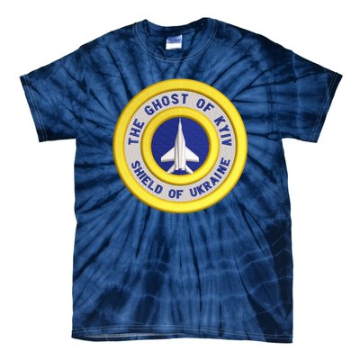 The Ghost Of Kyiv Shield Of Ukraine Tie-Dye T-Shirt