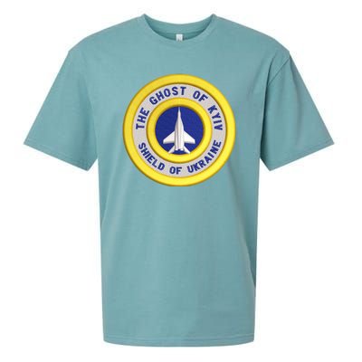 The Ghost Of Kyiv Shield Of Ukraine Sueded Cloud Jersey T-Shirt