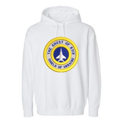 The Ghost Of Kyiv Shield Of Ukraine Garment-Dyed Fleece Hoodie